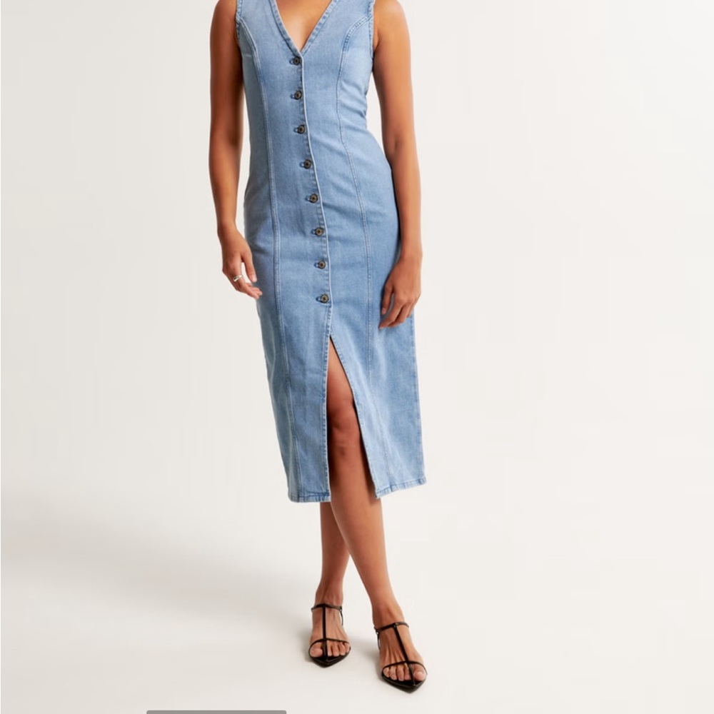 A&F Mara Denim Dress size Petite L